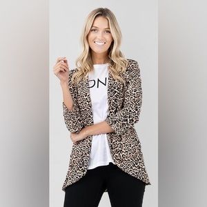 Ladies Leopard Print Blazer